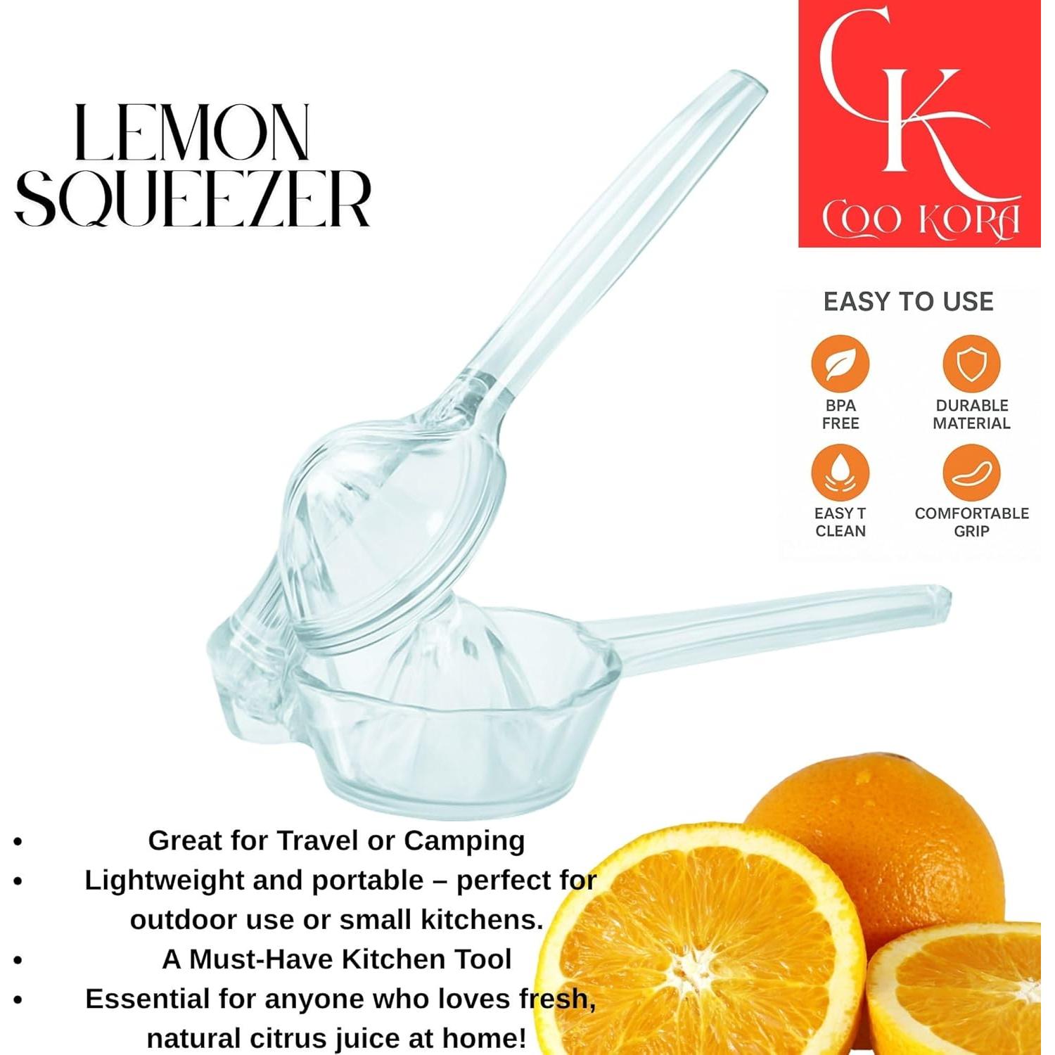 Exprimidor de Limón Manual COO KORA Transparente 121.9g