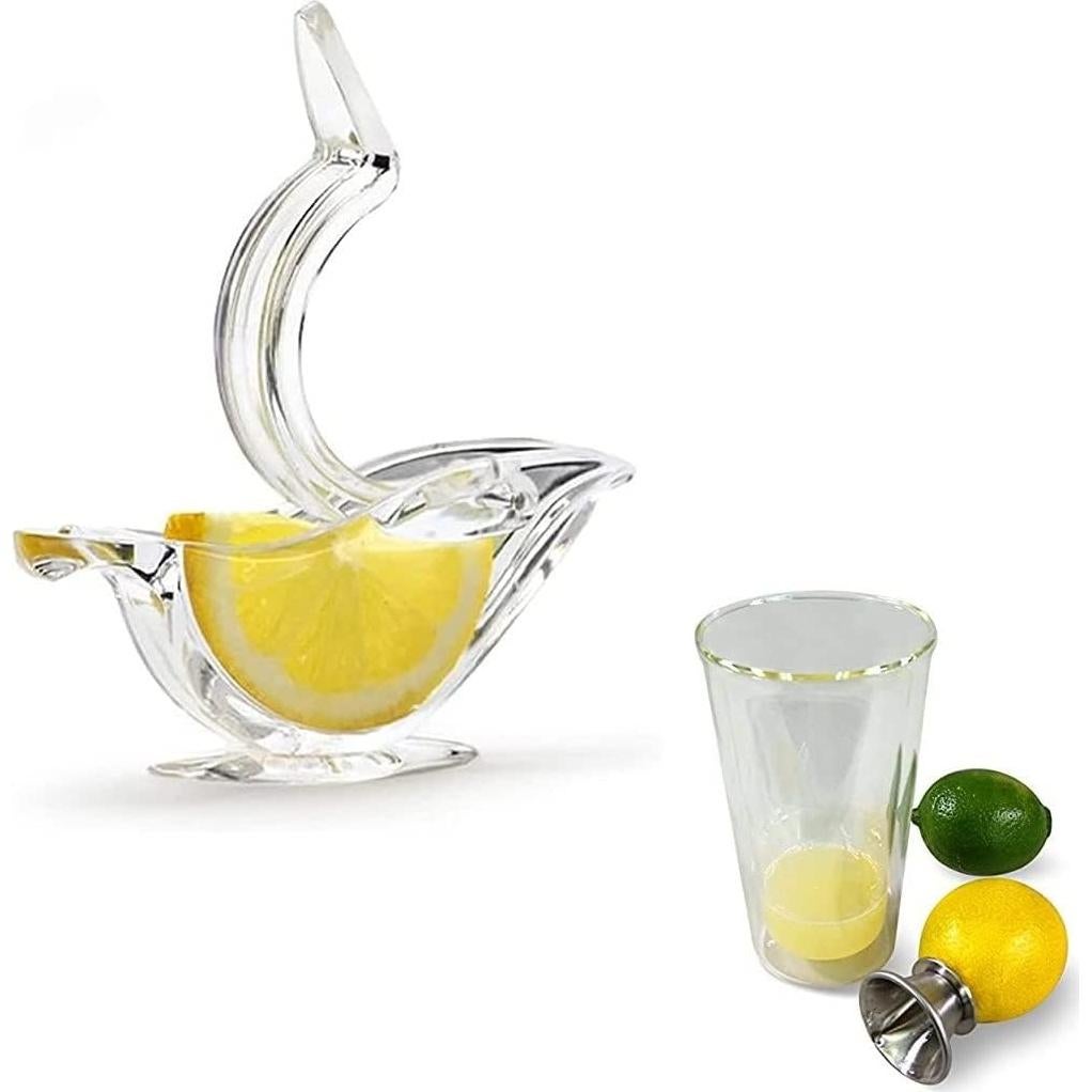 Juego de exprimidor de limón i Kito manual acero inoxidable