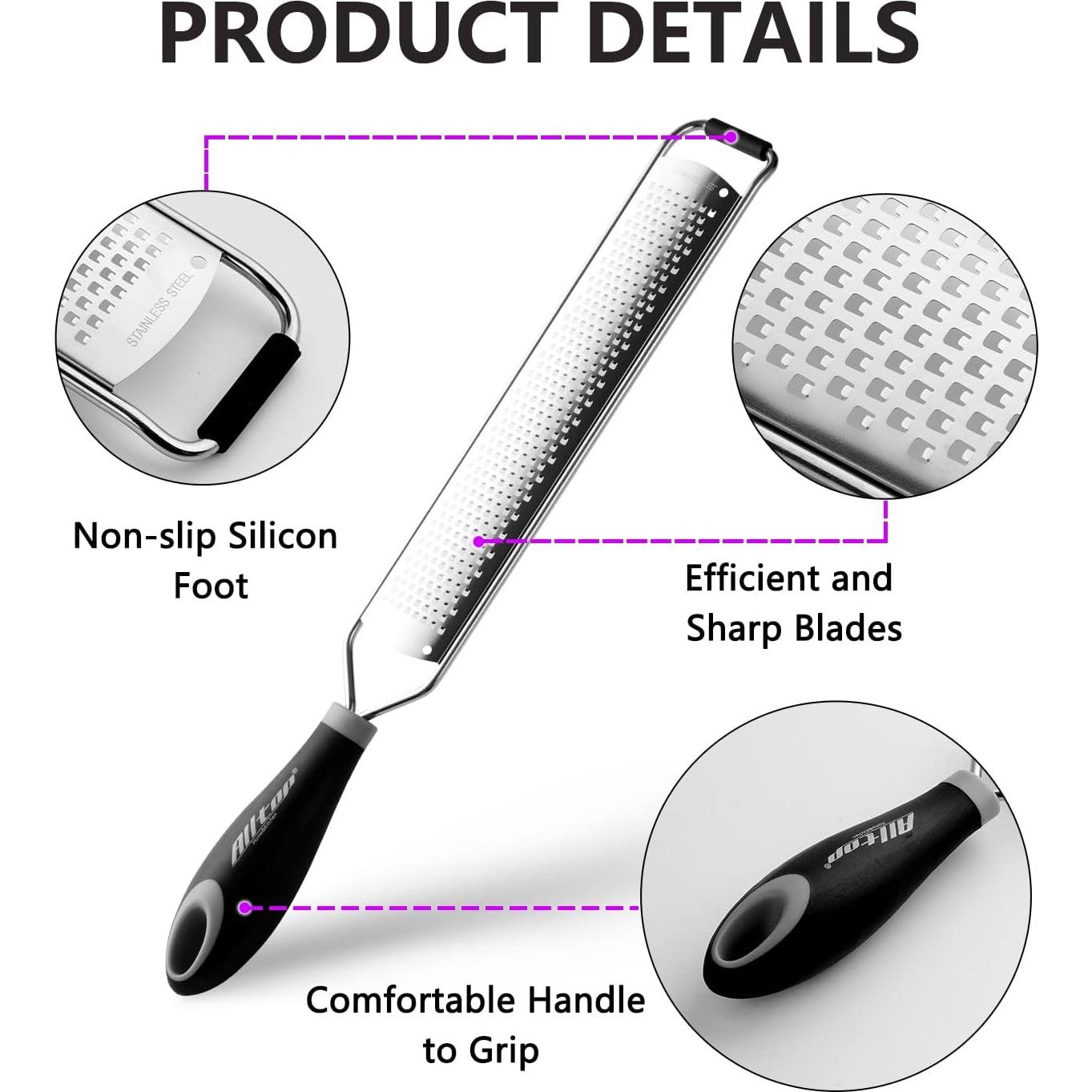 Rallador de Limón ALLTOP Acero Inoxidable 36.3 cm Ergonómico