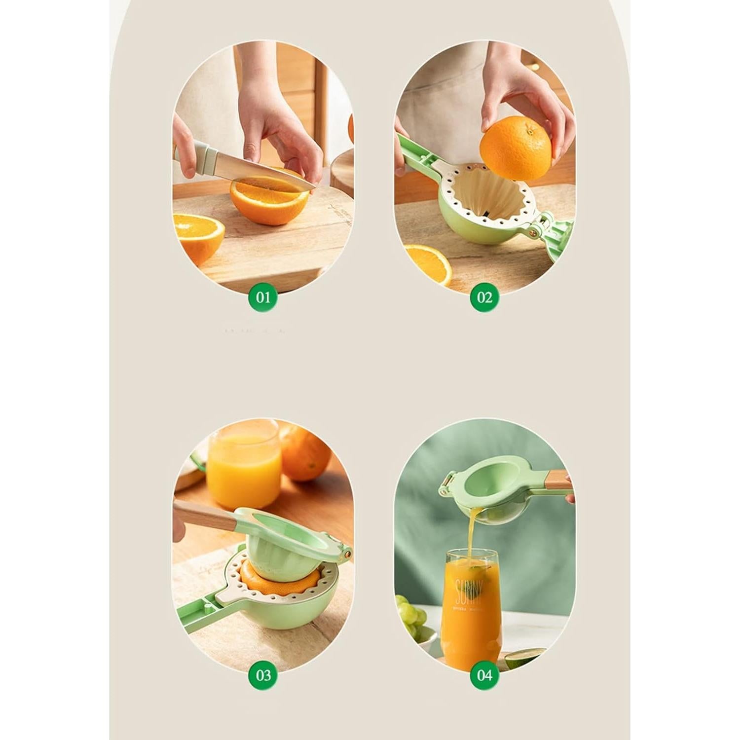 Exprimidor Manual de Cítricos Tomotato con Mango de Madera