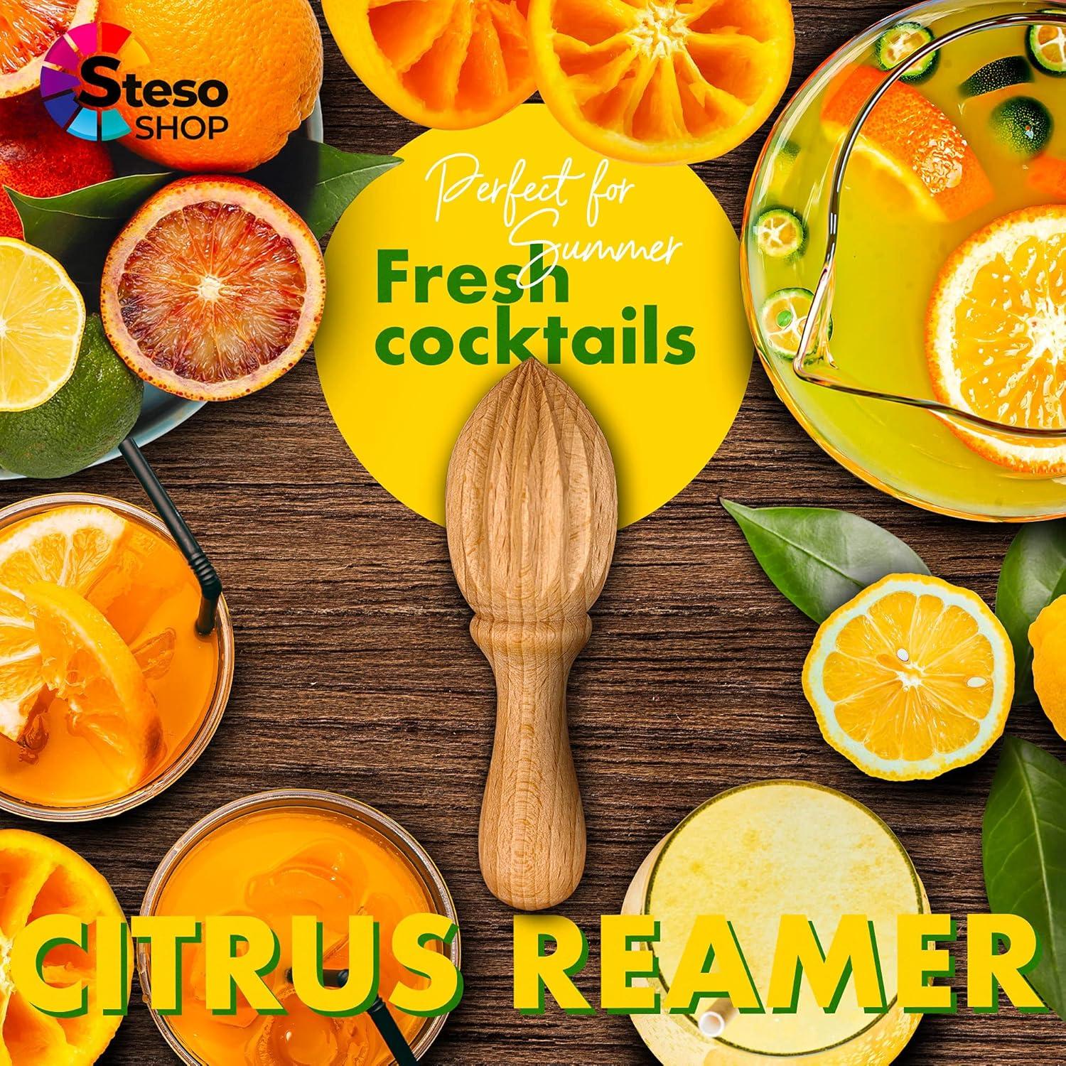 Exprimidor Manual de Cítricos StesoSHOP - Madera de Haya