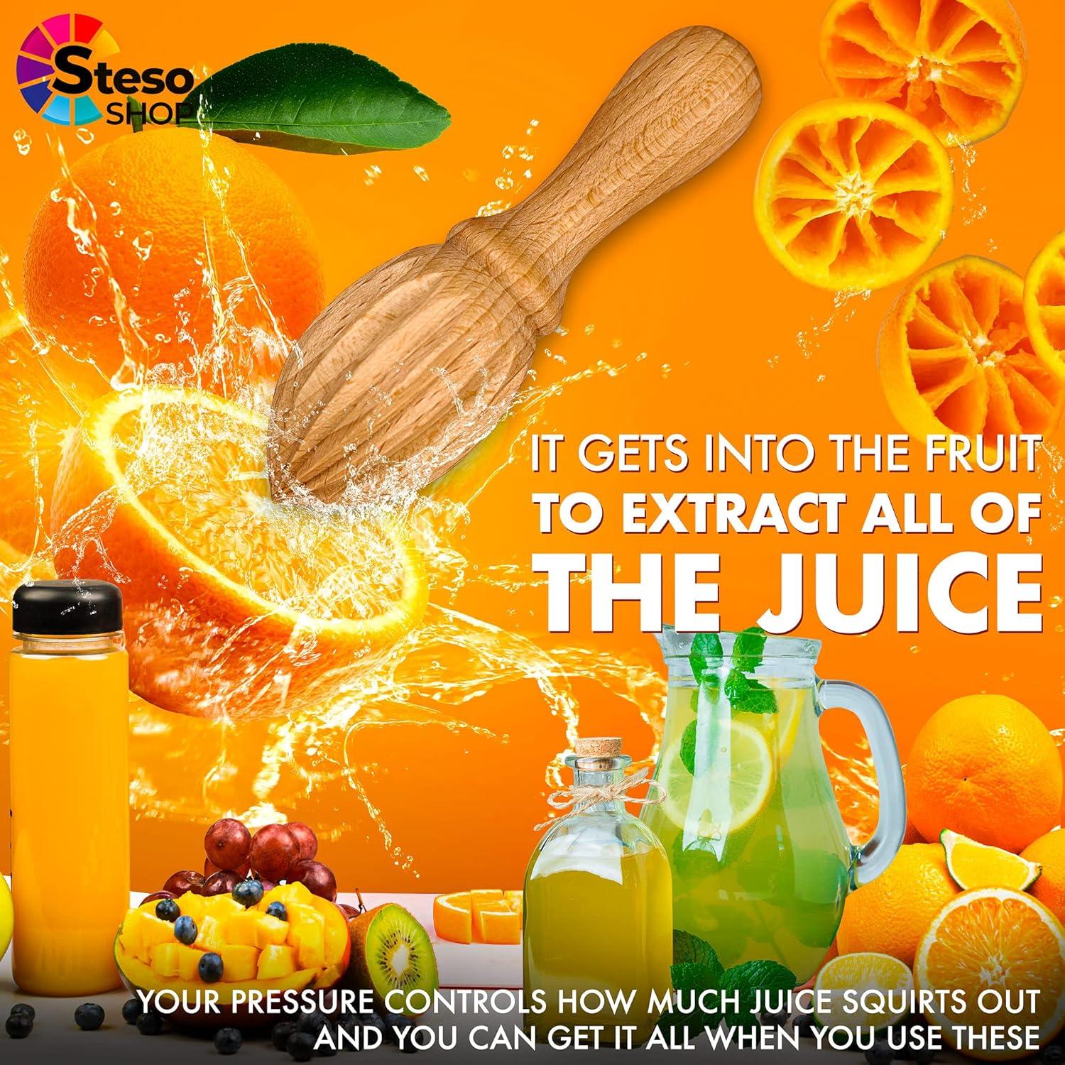 Exprimidor Manual de Cítricos StesoSHOP - Madera de Haya