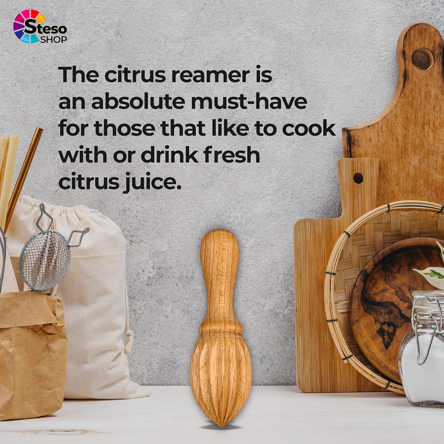 Exprimidor Manual de Cítricos StesoSHOP - Madera de Haya