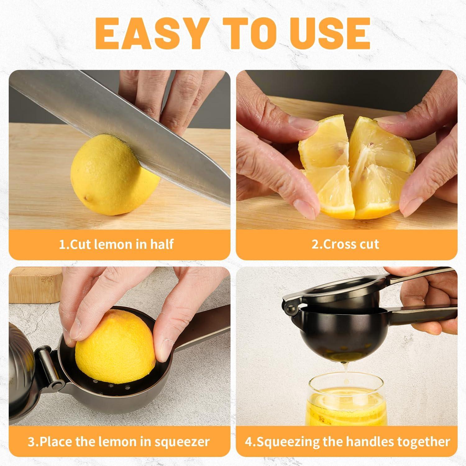 Exprimidor de Limón AGIgear KP3011 Acero Inoxidable Gris