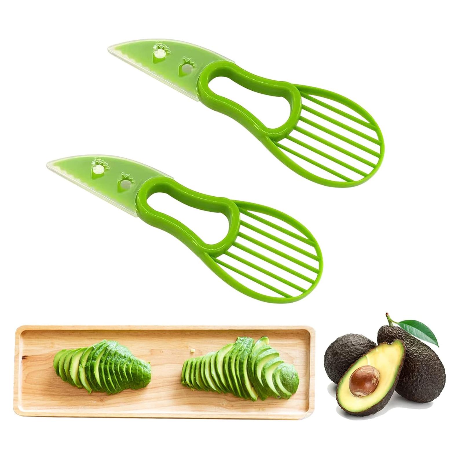 Cortador y Deshuesador de Aguacate HLCM 3 en 1 Verde - 2 Piezas