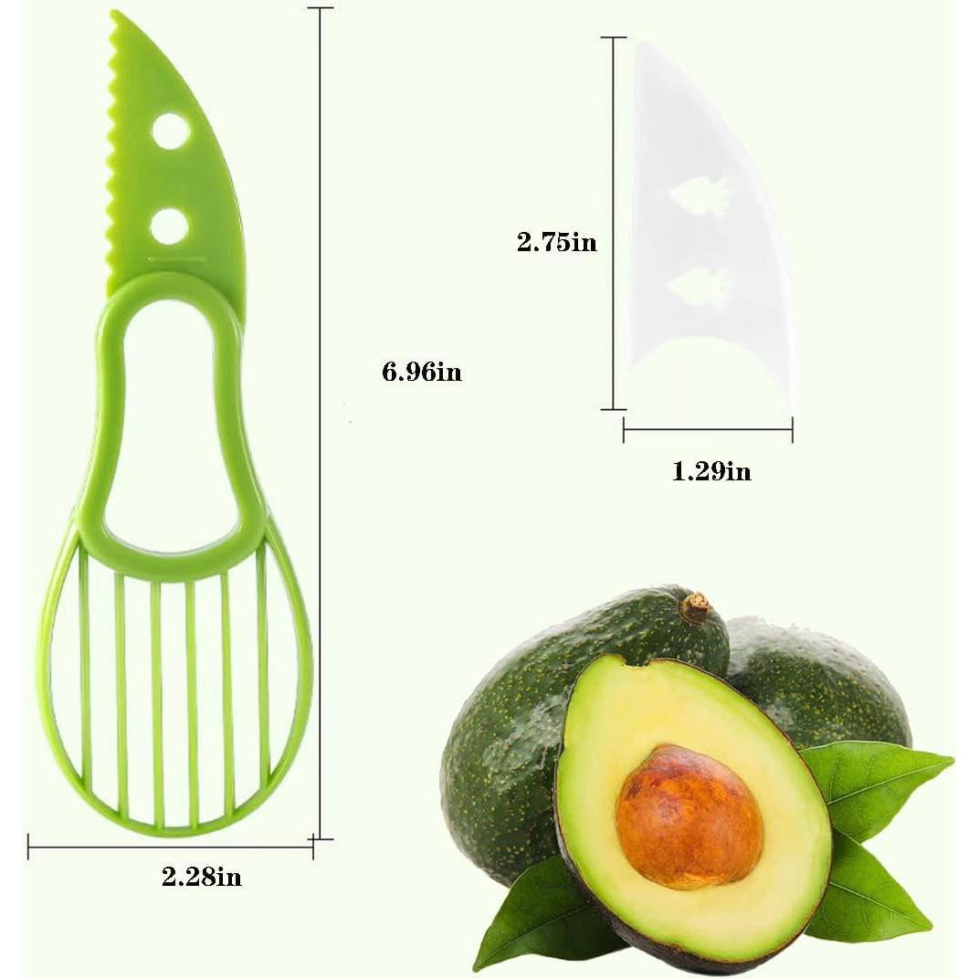 Cortador y Deshuesador de Aguacate HLCM 3 en 1 Verde - 2 Piezas