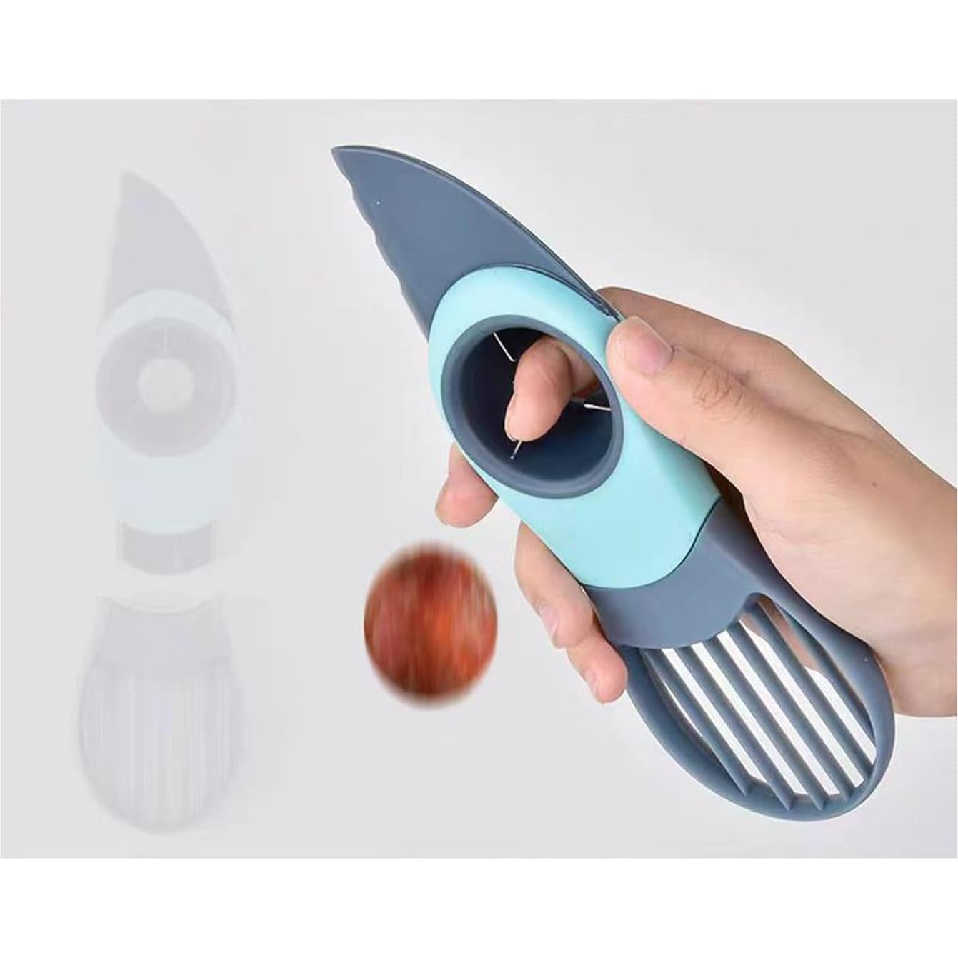 Cortador de Aguacate 3 en 1 Verde - Deshuesa, Corta y Saca