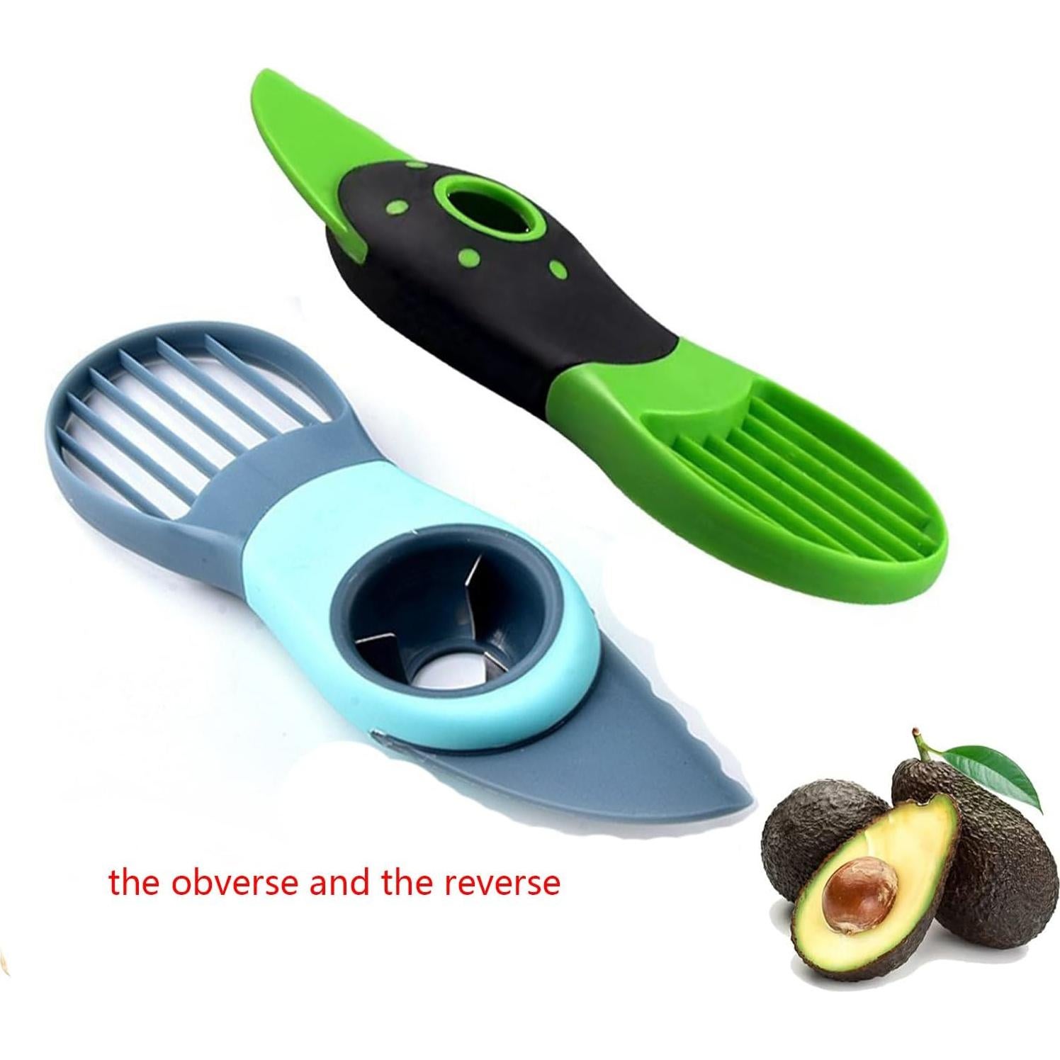 Cortador de Aguacate 3 en 1 Verde - Deshuesa, Corta y Saca