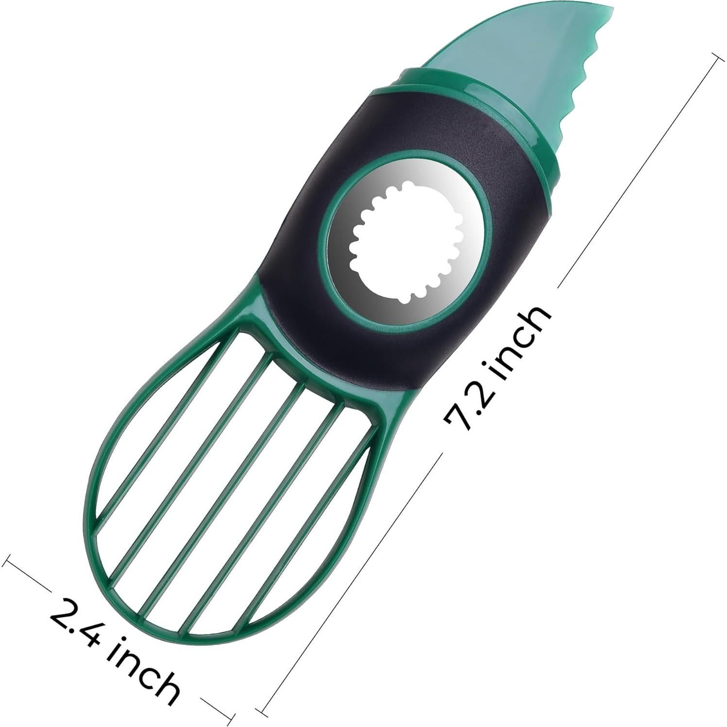 Herramienta 3 en 1 para Cortar Aguacate Linoroso Verde