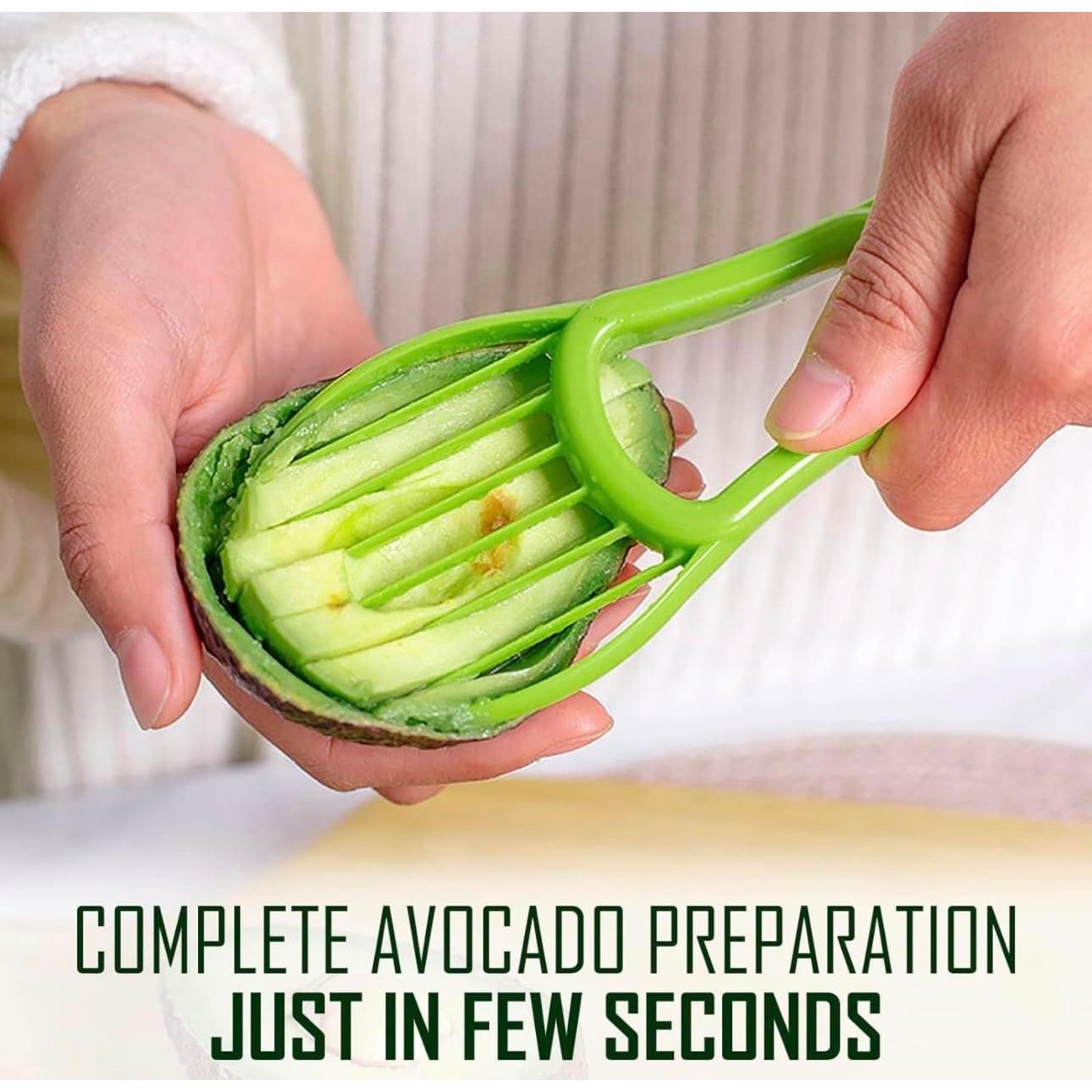 Pelador de Aguacate 3 en 1 BLUE HOPE Verde - Cortador, Deshuesador y Cucharón
