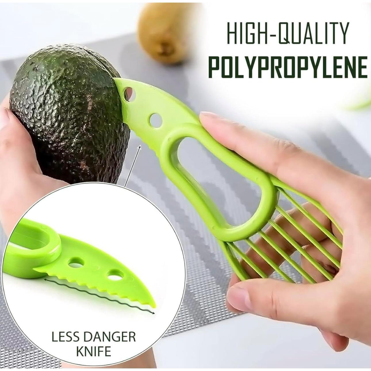 Pelador de Aguacate 3 en 1 BLUE HOPE Verde - Cortador, Deshuesador y Cucharón