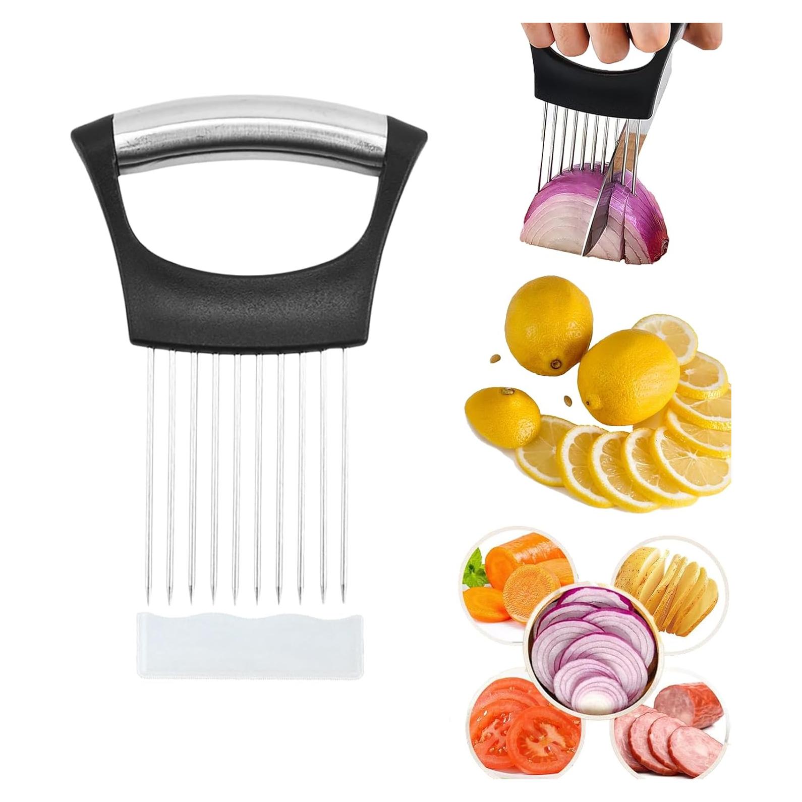 Cortador de Verduras Wonsboful con Sostenedor de Cebolla Negro