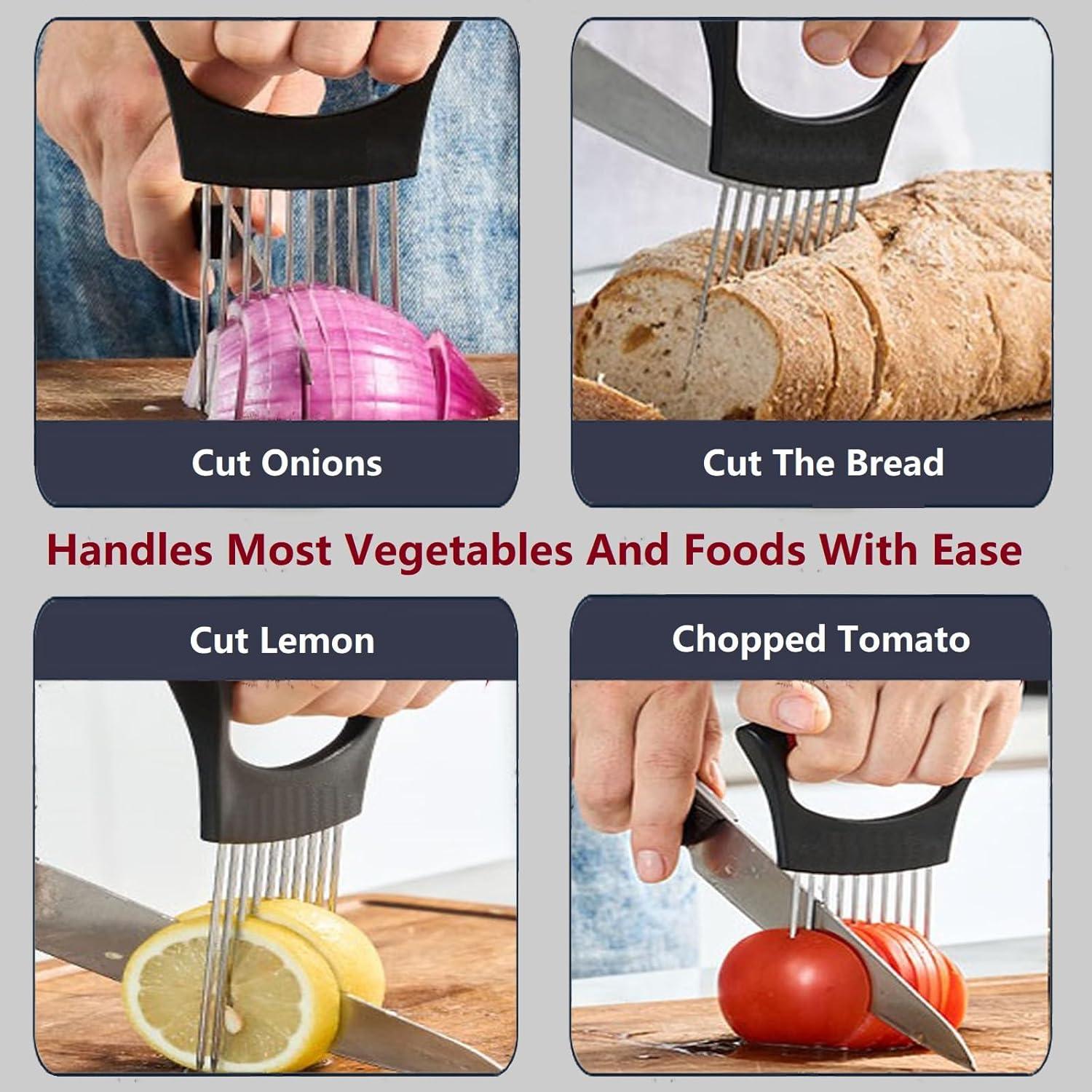 Cortador de Verduras Wonsboful con Sostenedor de Cebolla Negro