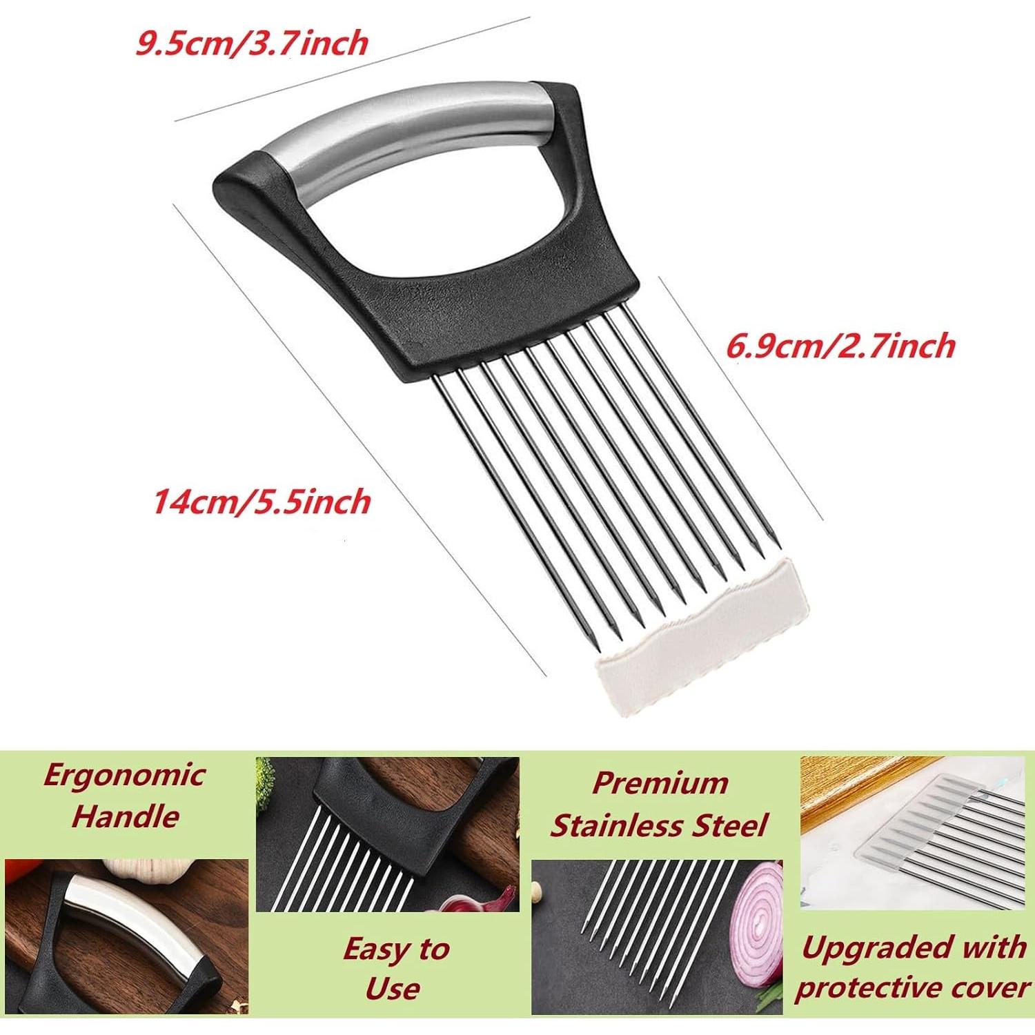 Cortador de Verduras Wonsboful con Sostenedor de Cebolla Negro