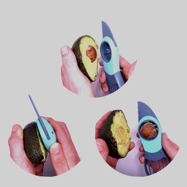 Juego de Cortadores de Aguacate Genérico 3 Piezas Multifuncional