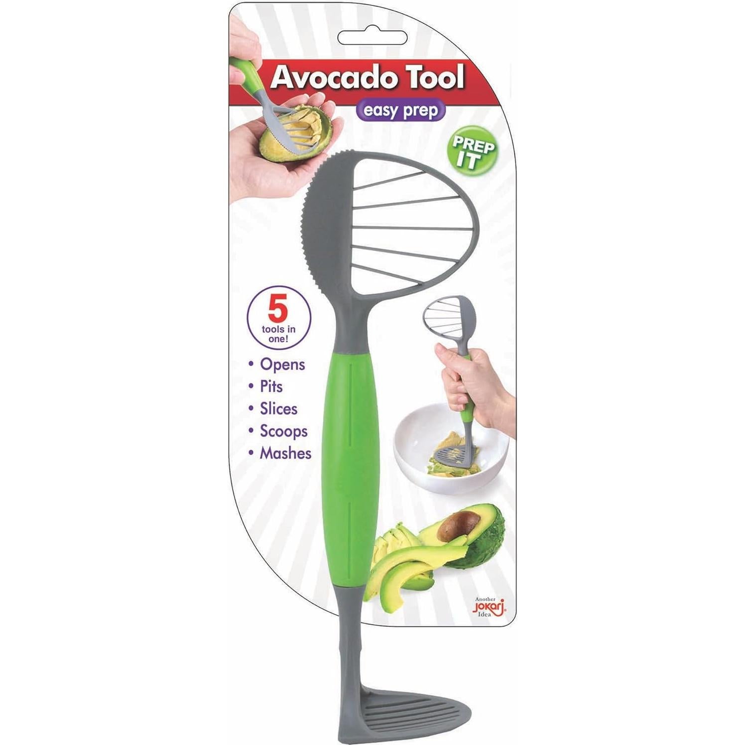 Herramienta 5 en 1 para Aguacate Jokari - Cortador, Deshuesador y Machacador