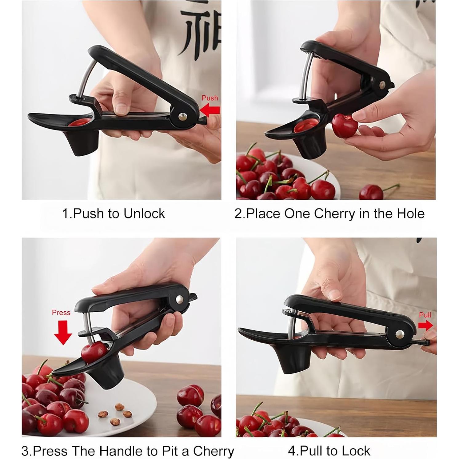 Juego de Herramientas para Frutas BCMON 4 Piezas - Descorazonador y Cortadores