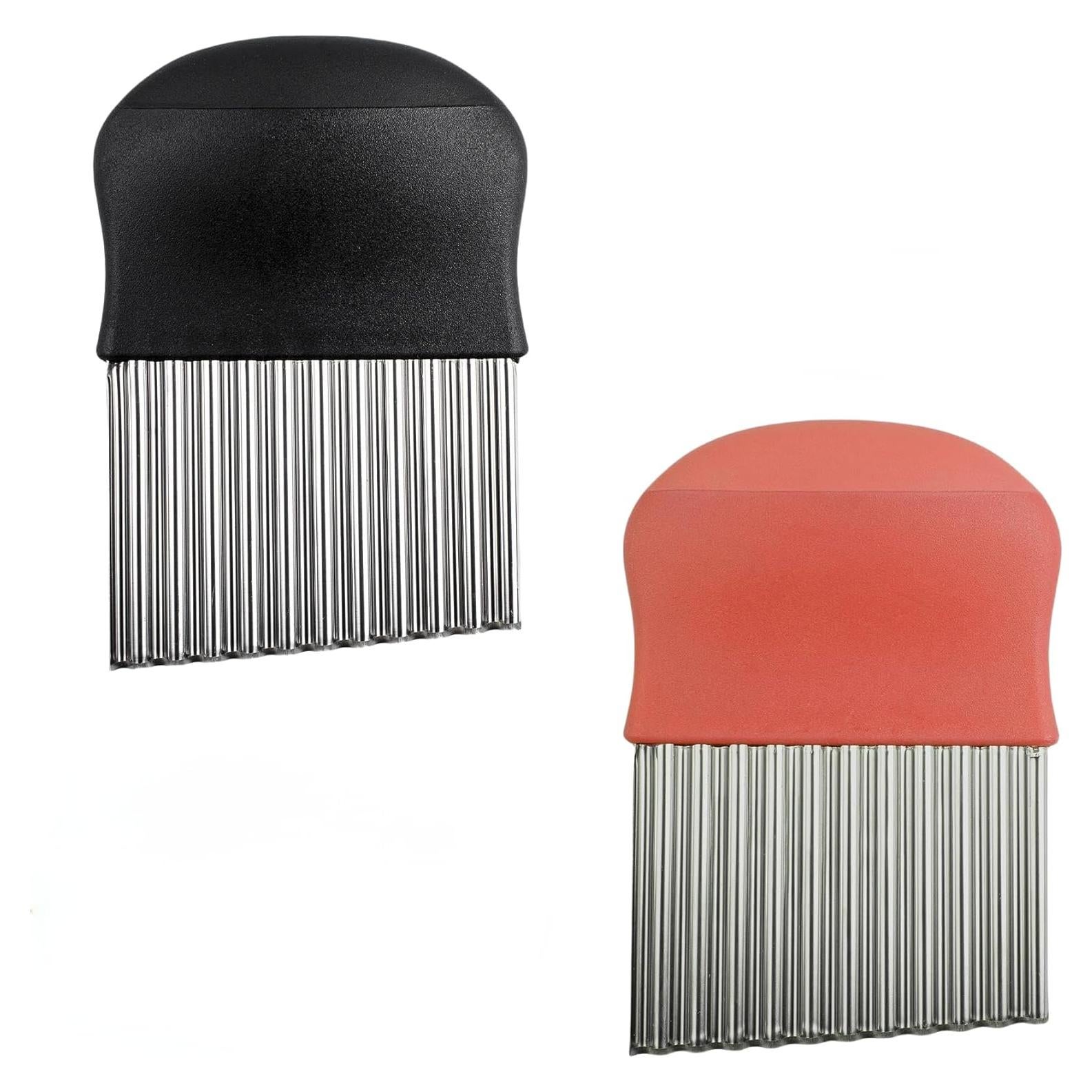 Cortador de Papas Waffle Remolean Acero Inoxidable 2 Piezas