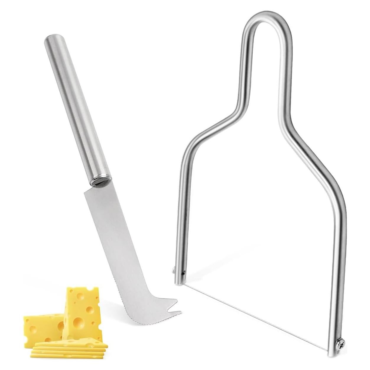 Cortador de Queso de Alambre y Cuchillo Fun Gift - Acero Inoxidable