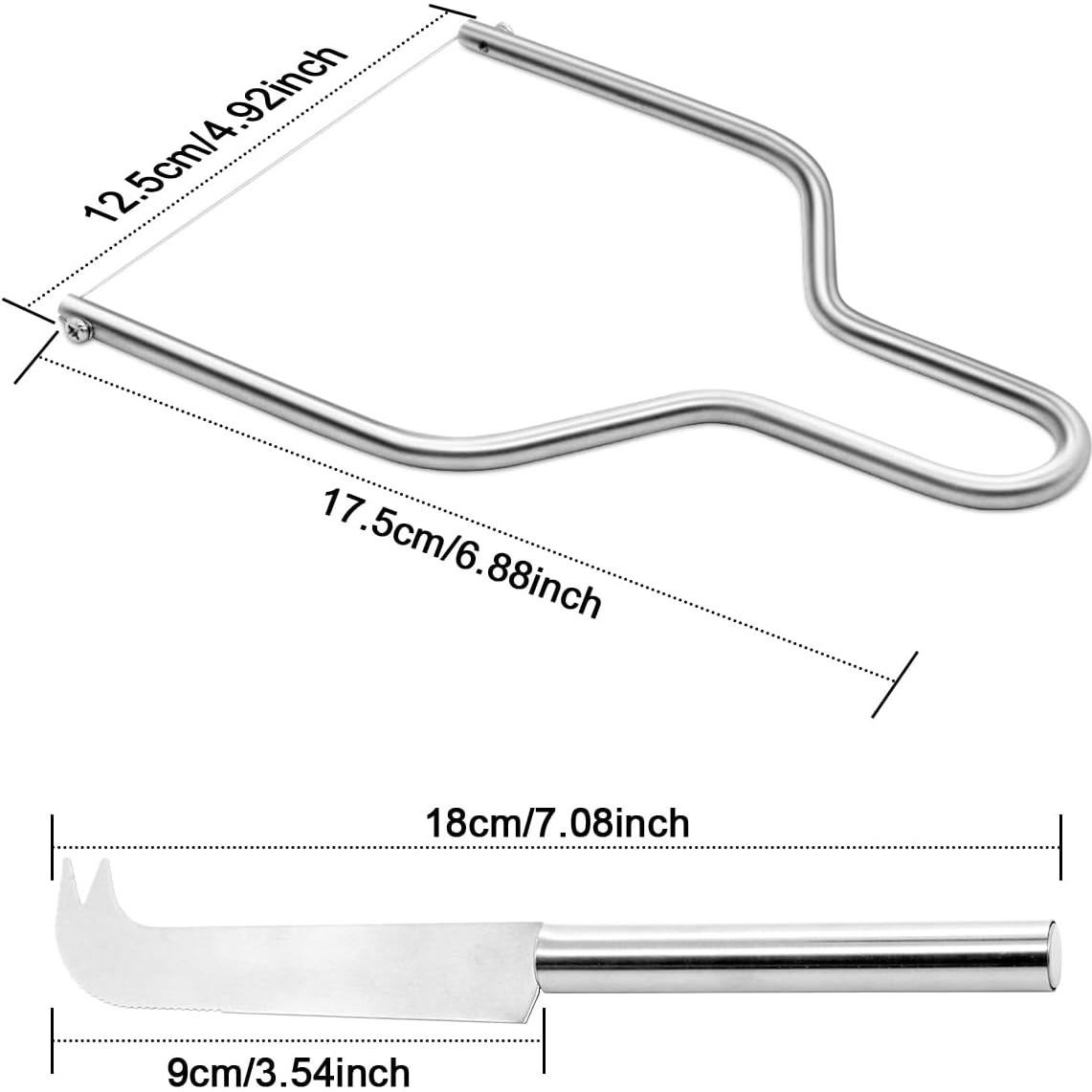 Cortador de Queso de Alambre y Cuchillo Fun Gift - Acero Inoxidable