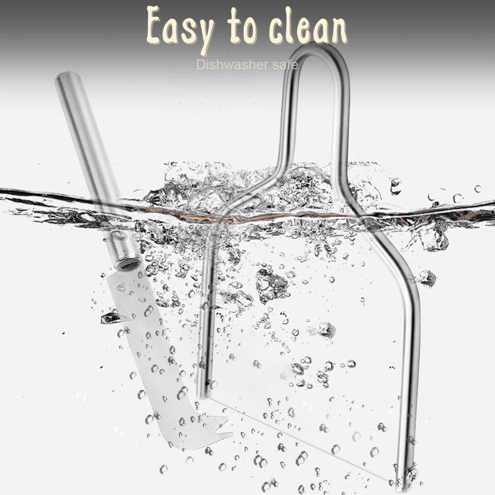 Cortador de Queso de Alambre y Cuchillo Fun Gift - Acero Inoxidable