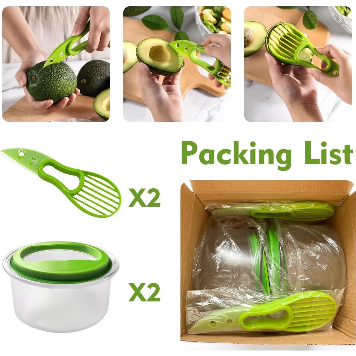 Contenedor de Guacamole 2 Piezas Kreapa con Tapa Hermética