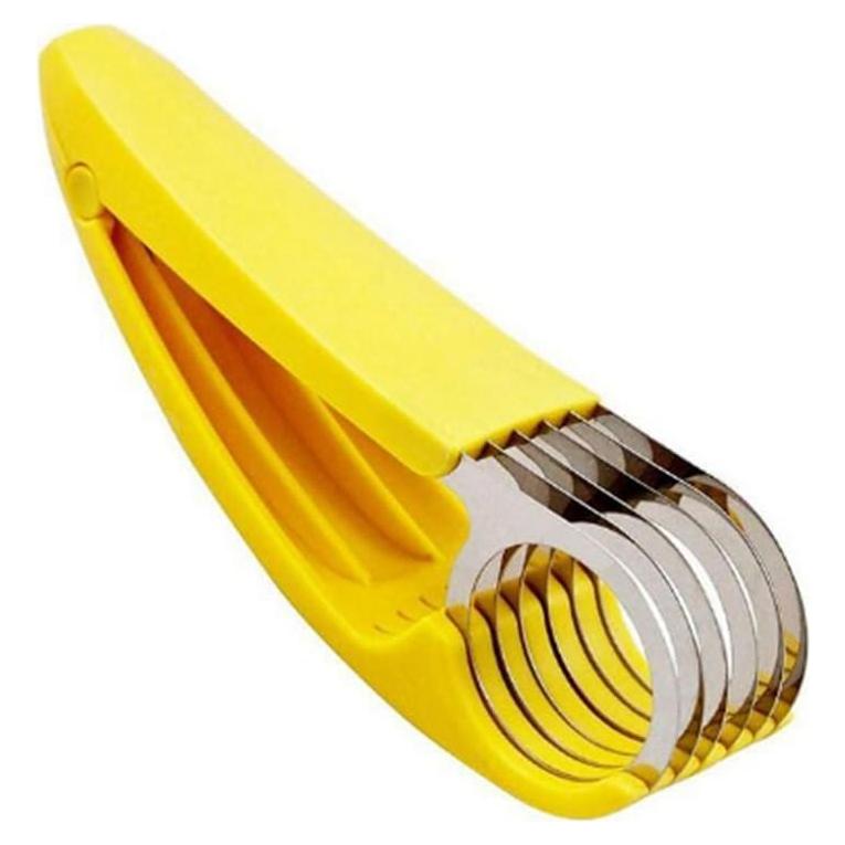 Cortador de Plátano Libloop de Acero Inoxidable Amarillo