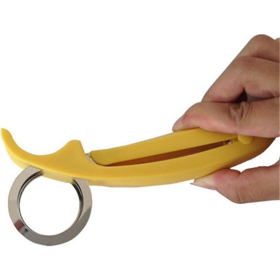 Cortador de Plátano Libloop de Acero Inoxidable Amarillo