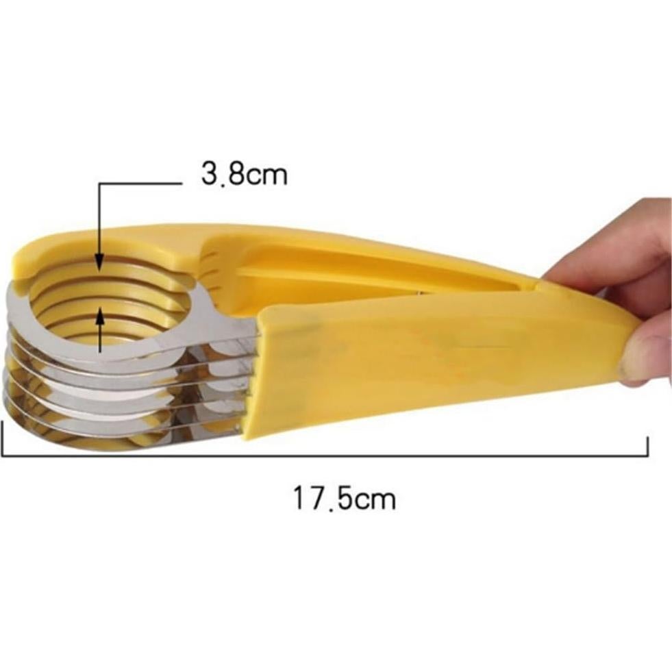 Cortador de Plátano Libloop de Acero Inoxidable Amarillo