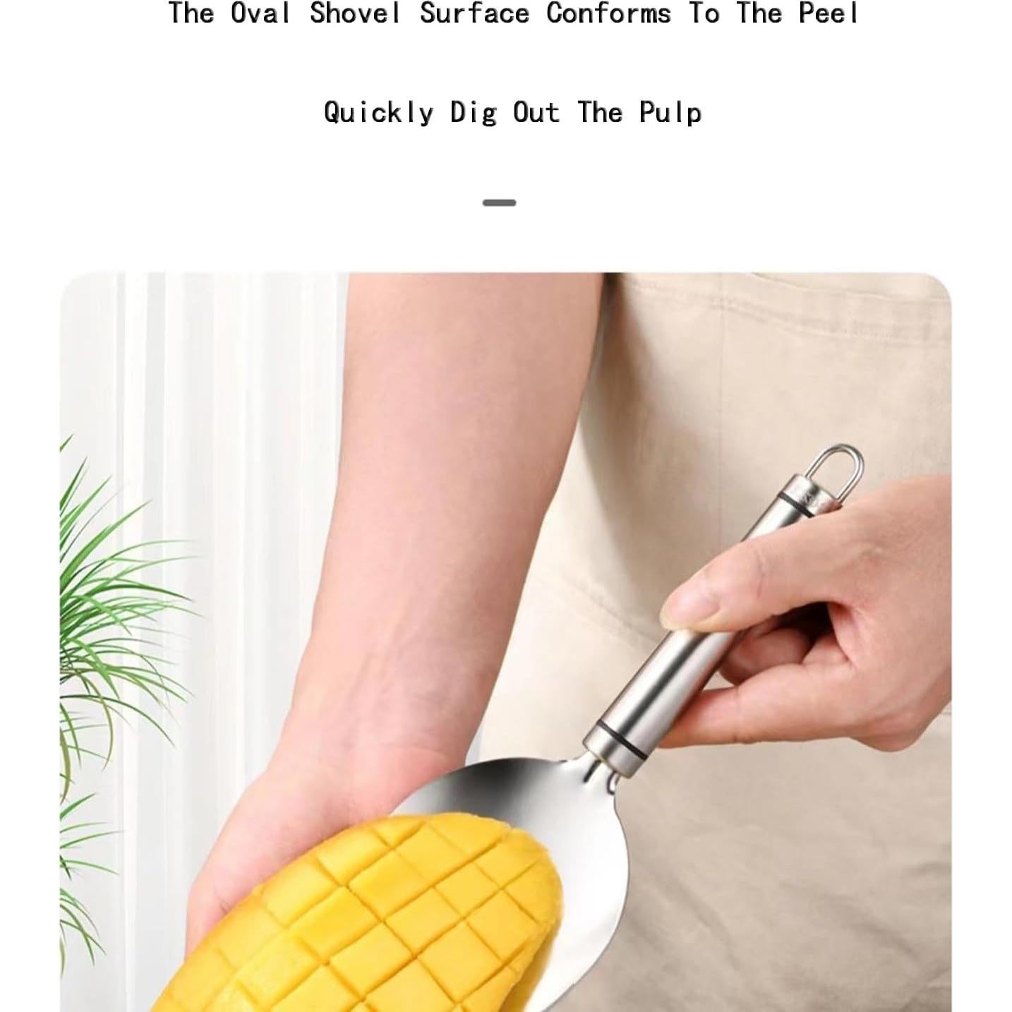 Cortador de Mango Wjwumha con 2 Tenedores y Gancho - Acero Inoxidable