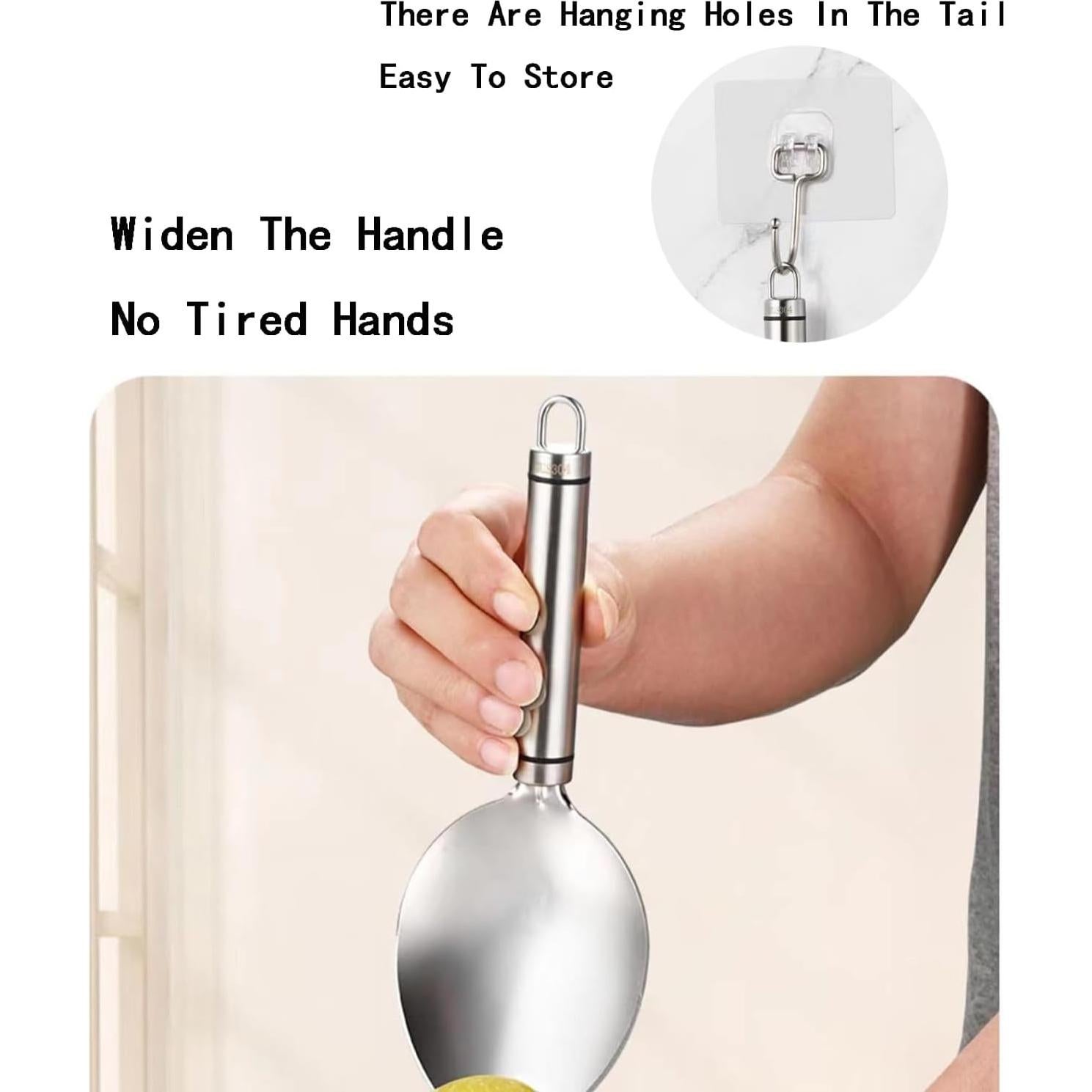 Cortador de Mango Wjwumha con 2 Tenedores y Gancho - Acero Inoxidable