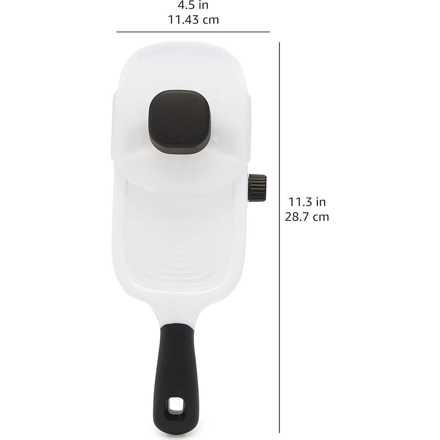 Cortador de Mandolina Manual Amazon Basics 28.7 cm Blanco