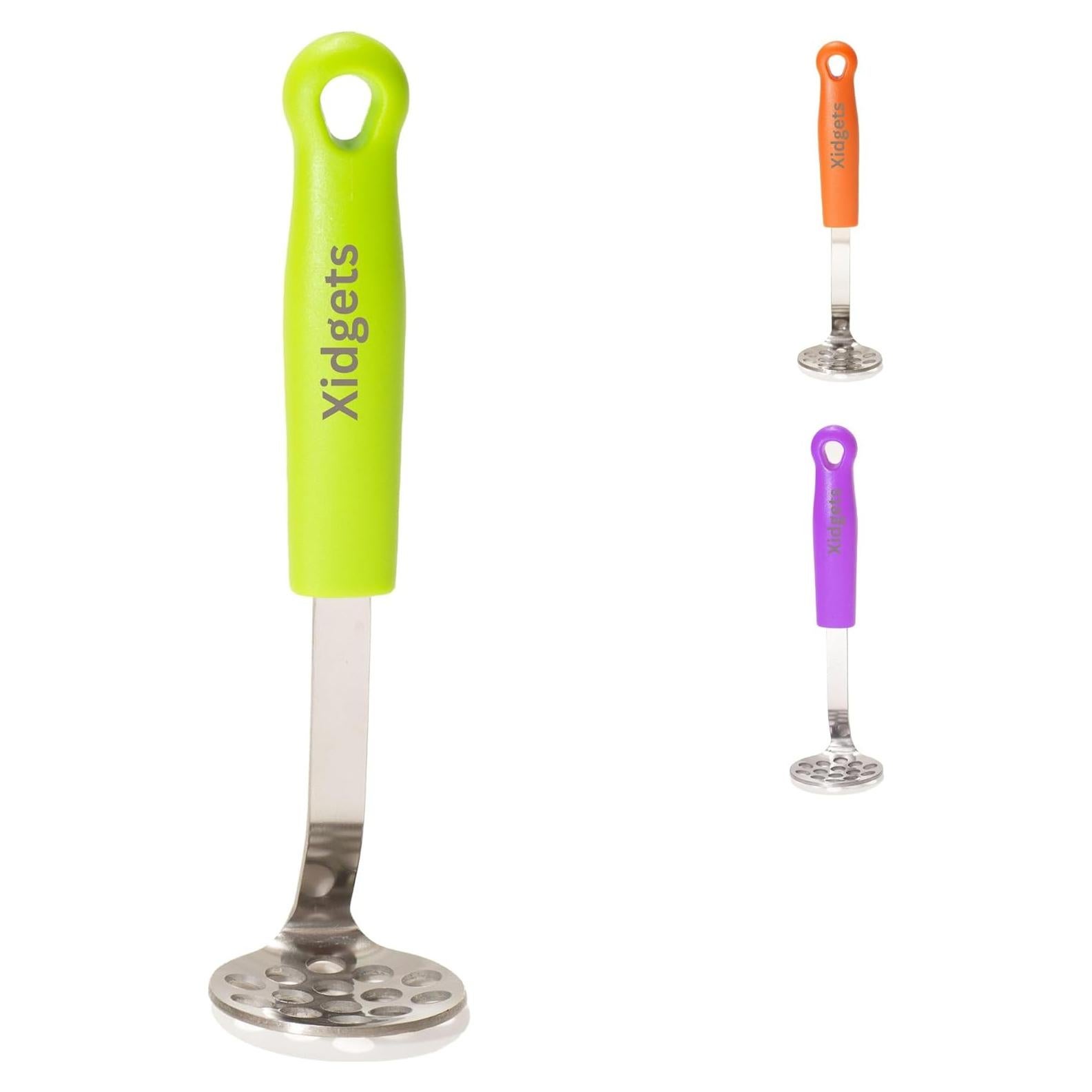 Mini Machacador de Aguacate Xidgets Verde 17.78x5.08cm Acero Inoxidable