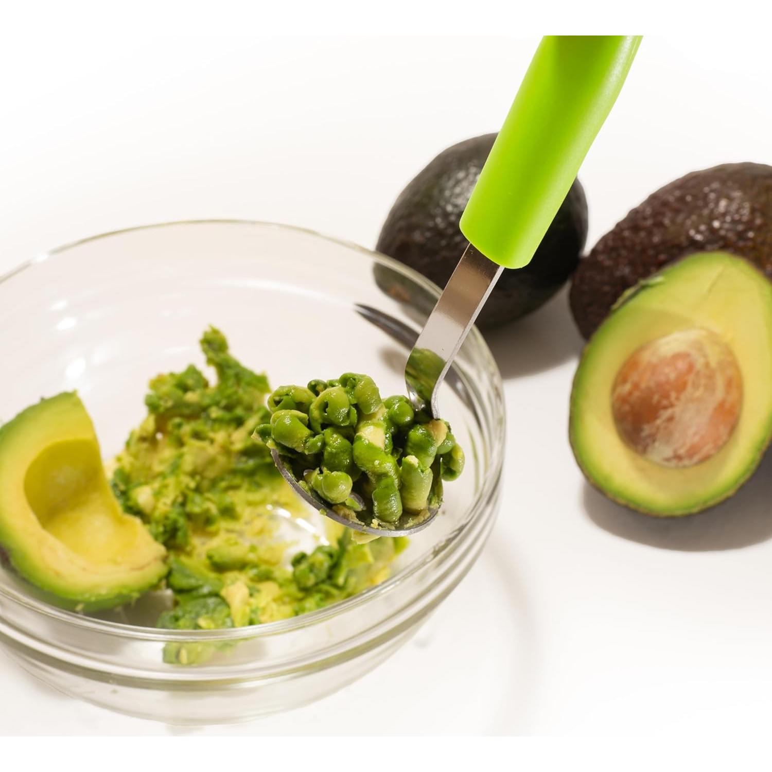 Mini Machacador de Aguacate Xidgets Verde 17.78x5.08cm Acero Inoxidable