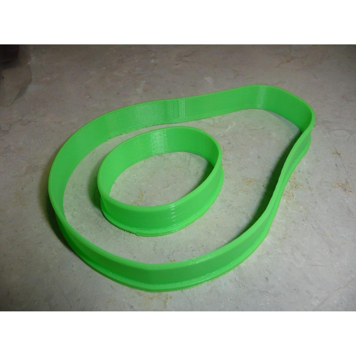 AVOCADO WITH PIT 2 PIECES GUACAMOLE MEXICAN FRUIT COOKIE CUTTER MADE IN USA PR3366