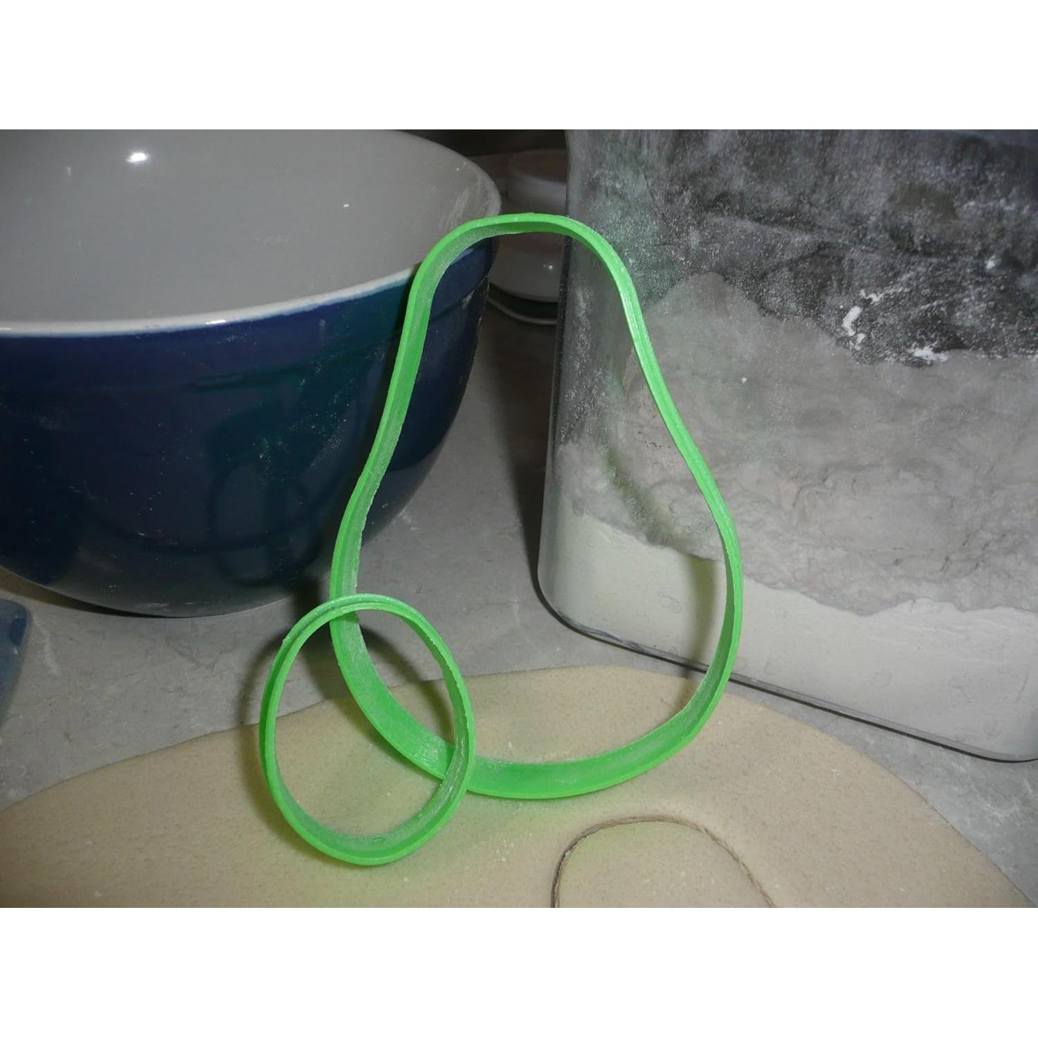 AVOCADO WITH PIT 2 PIECES GUACAMOLE MEXICAN FRUIT COOKIE CUTTER MADE IN USA PR3366