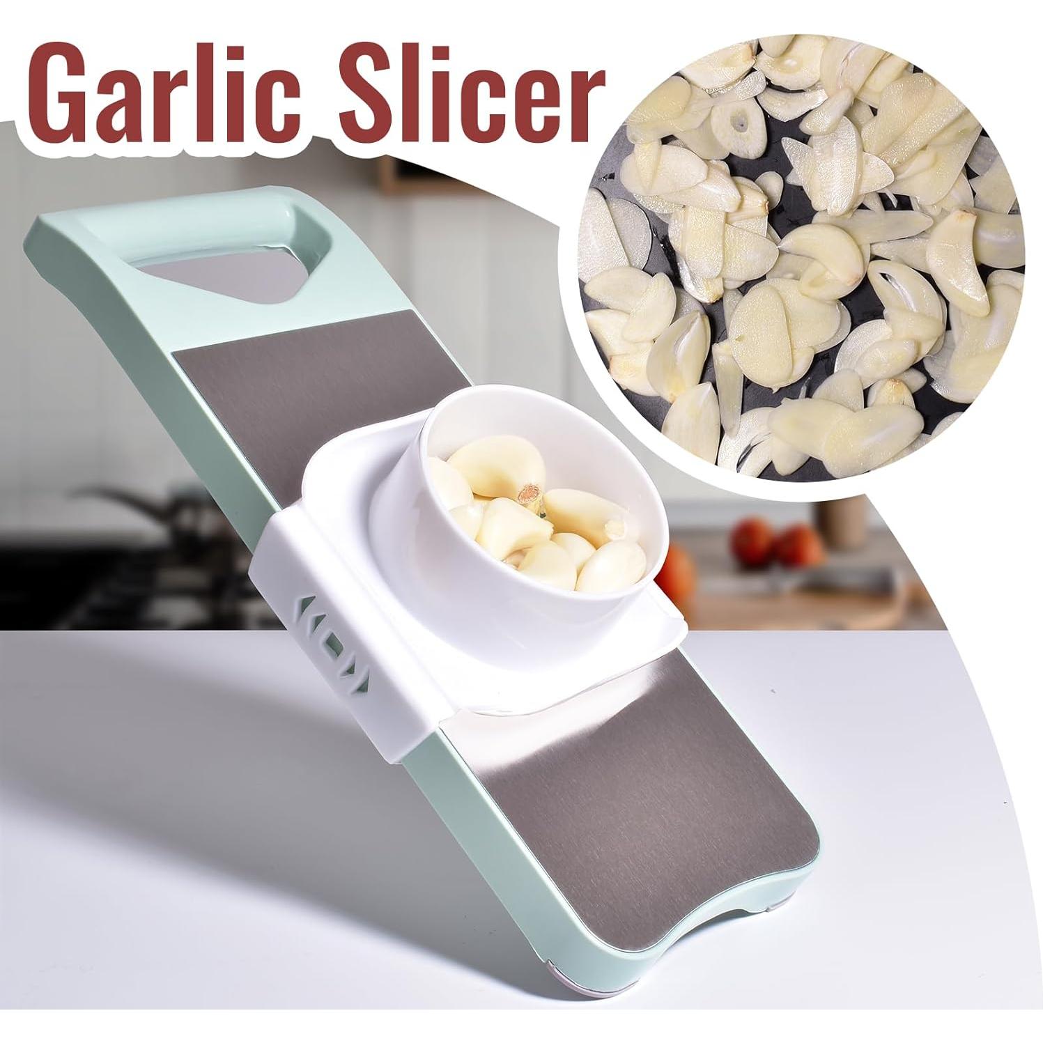 Cortador de Mandolina 6 en 1 NACOLUS con 6 Cuchillas Intercambiables