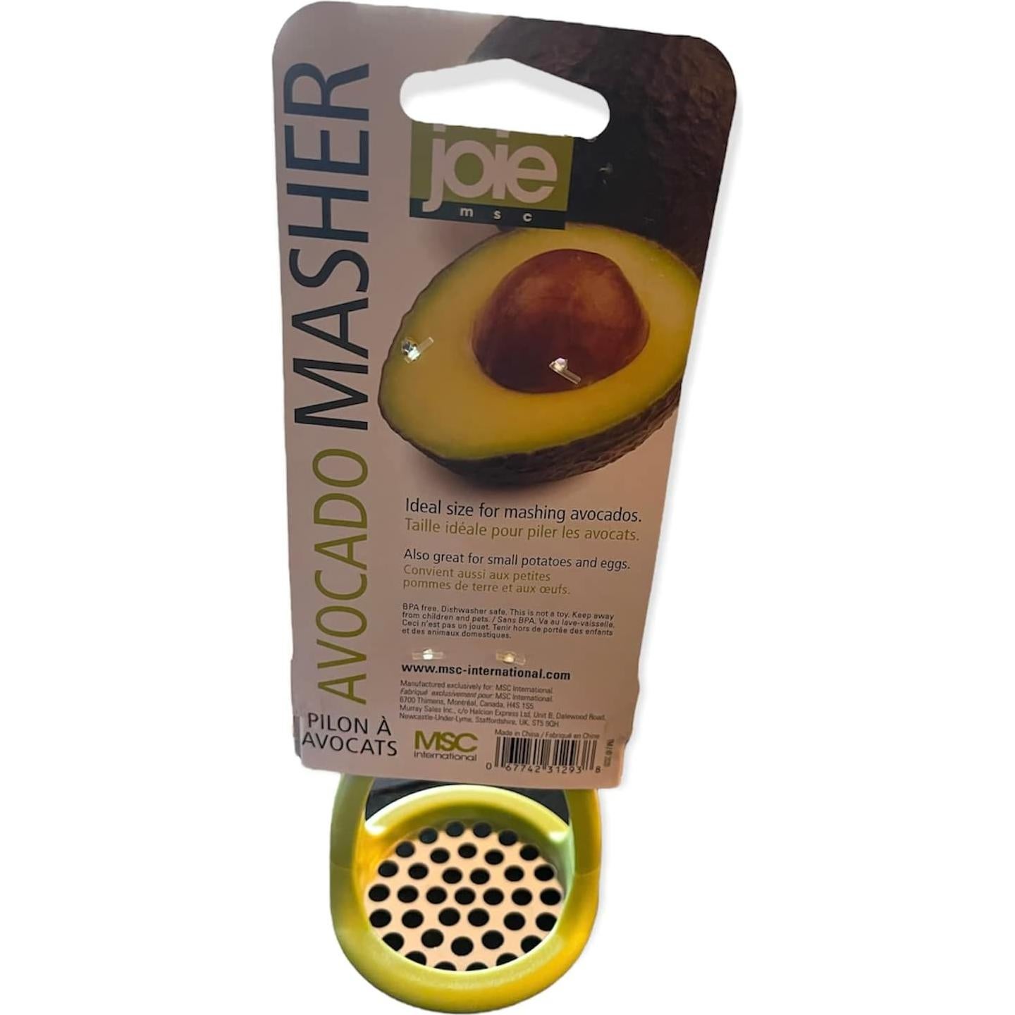 Aplastador de Aguacate ABS 18.5x7.4 cm apto lavavajillas