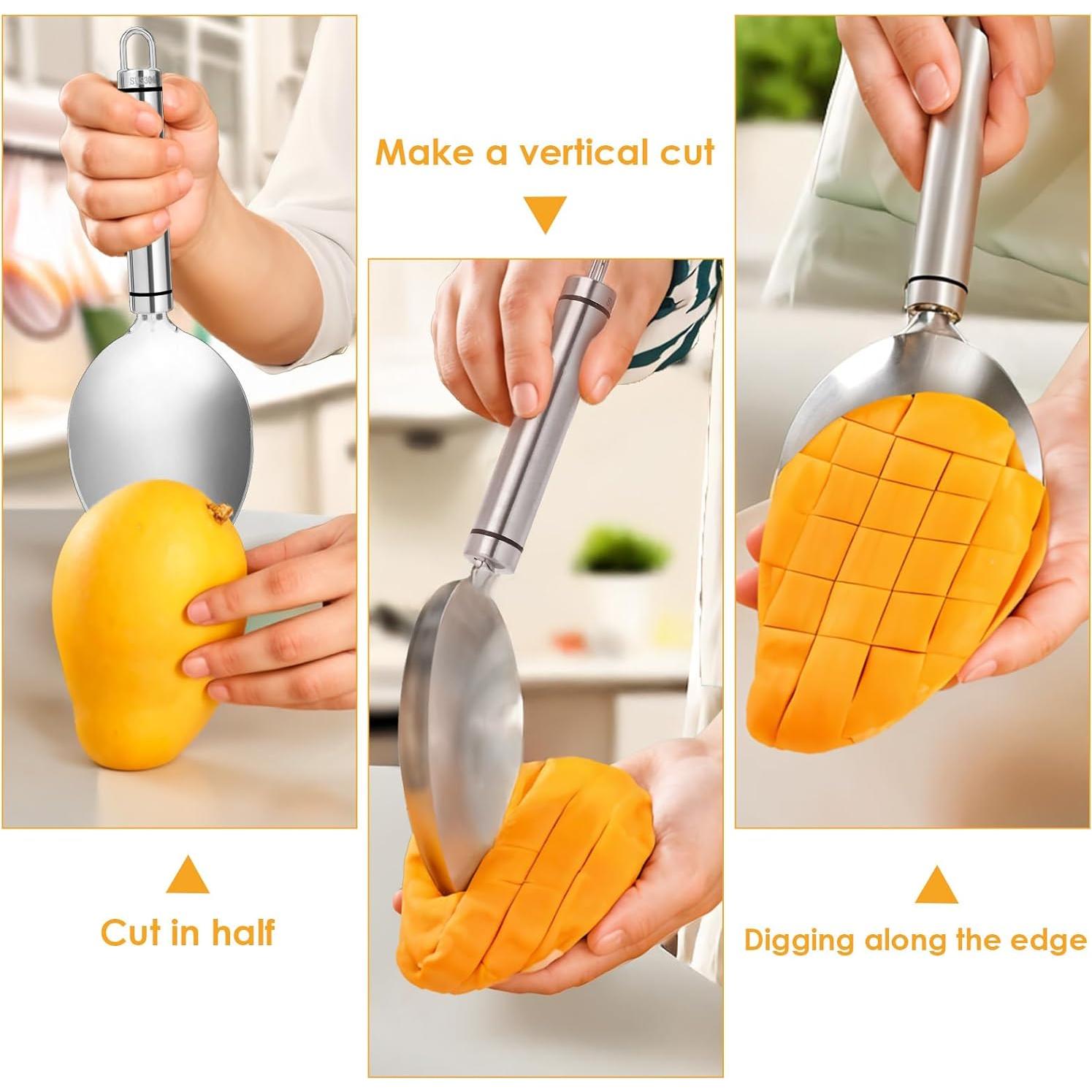 Cortador de Mangos CIATBYYJ de Acero Inoxidable 27x14cm
