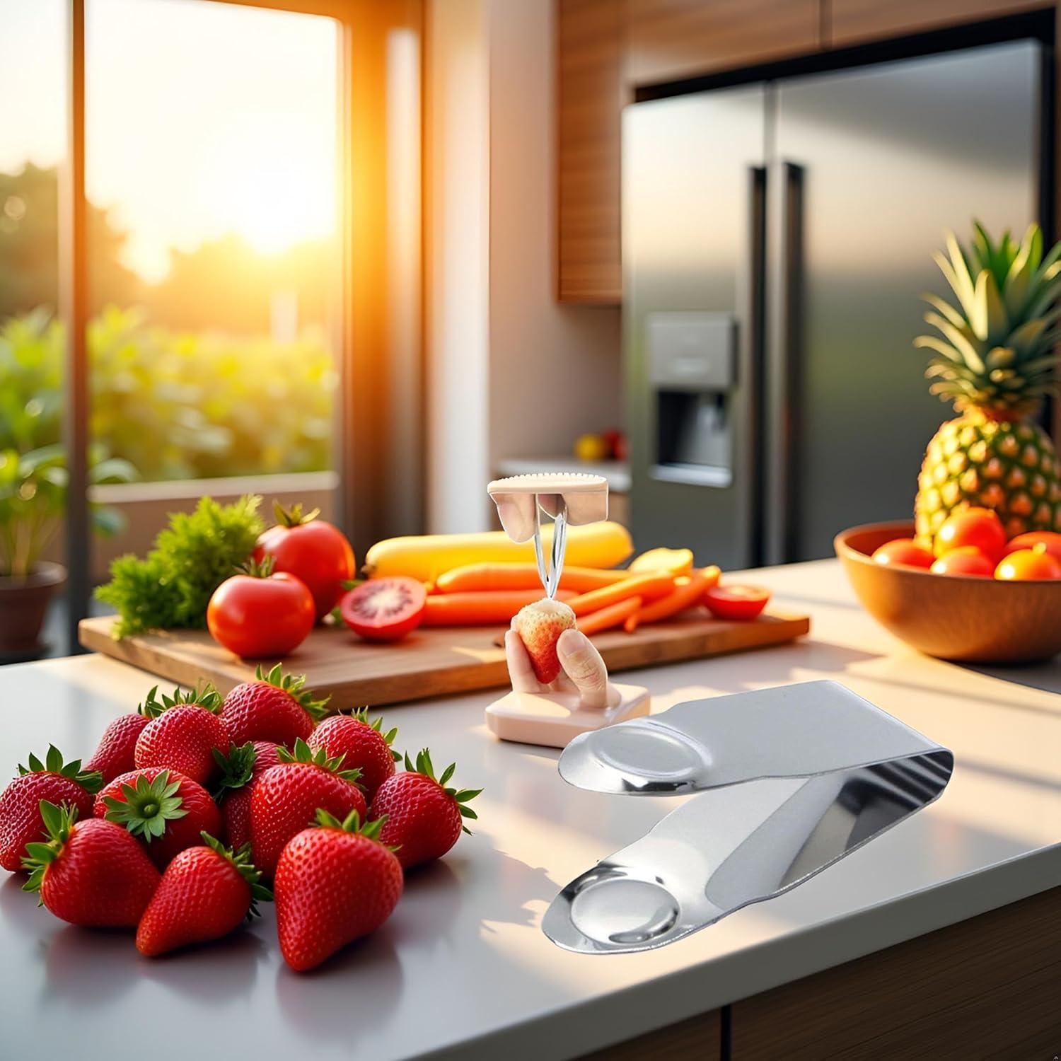 Removedor de Tallos de Fresa ZhangyiHot Acero Inoxidable