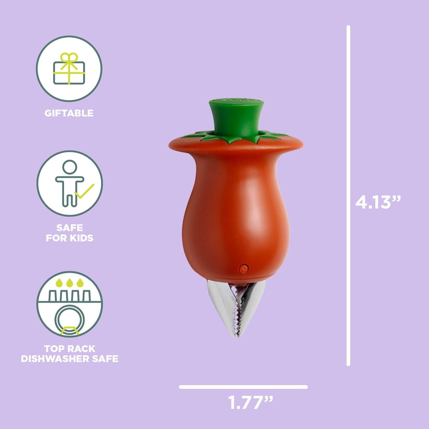 Descorazonador de Tomates Chef'n Hullster Acero Inoxidable