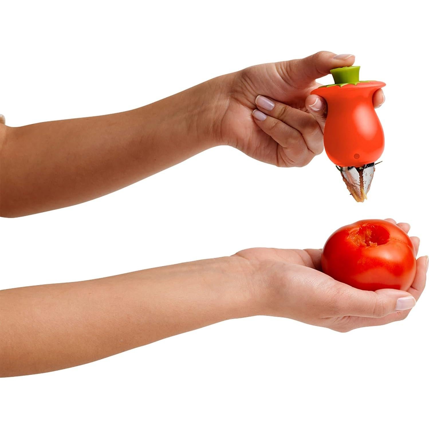 Descorazonador de Tomates Chef'n Hullster Acero Inoxidable