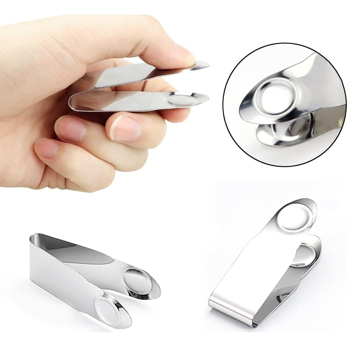 DOERDO Removedor de Tallos de Fresa y Tomate - 4 Piezas Acero Inoxidable