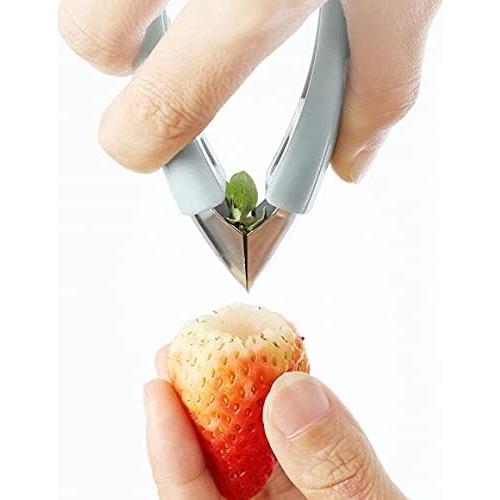 Despalillador de Fresas Muellery Azul Acero Inoxidable 130g