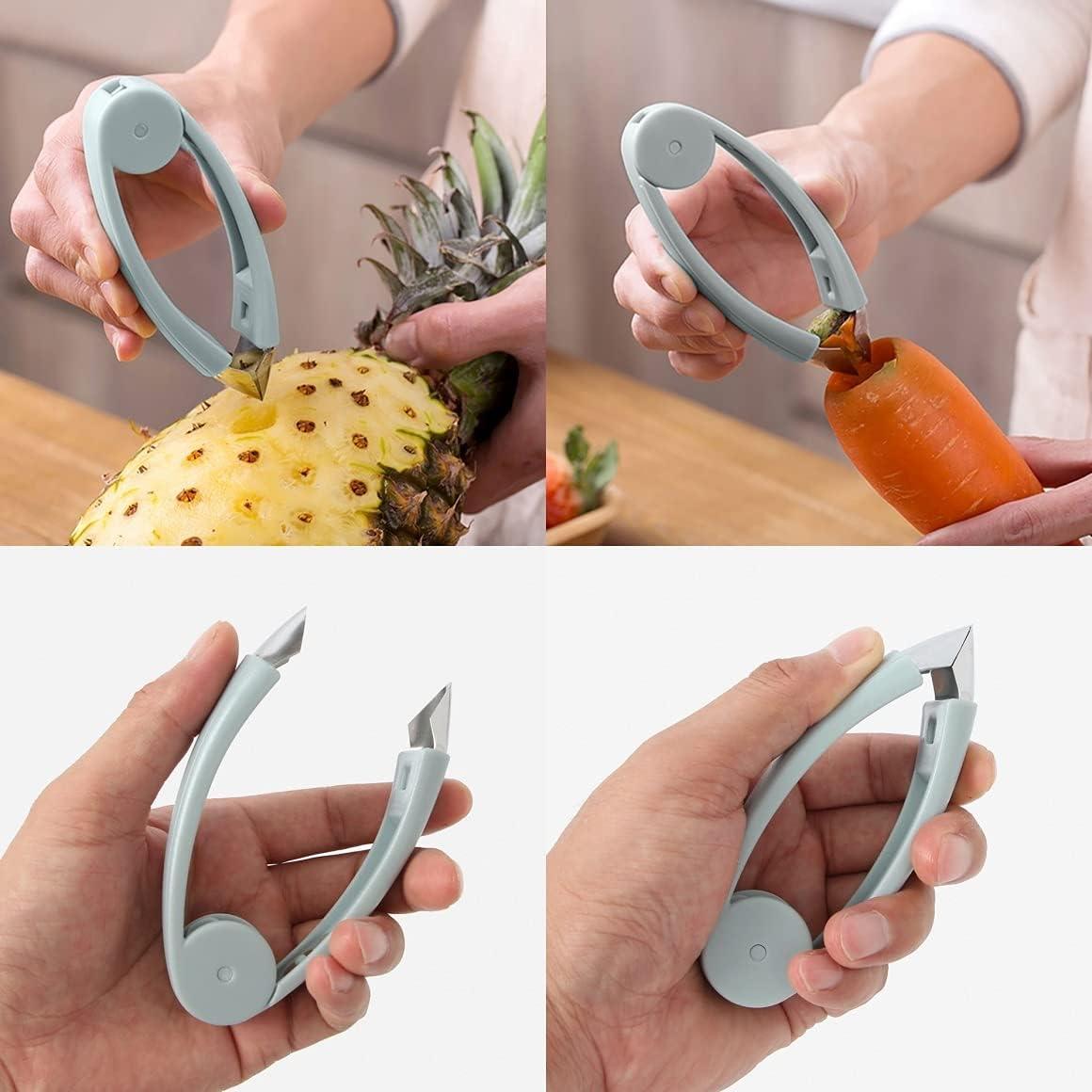 Despalillador de Fresas Muellery Azul Acero Inoxidable 130g