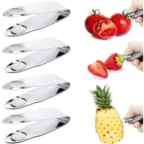 Descorazonador de Fresas Sozbkelns Acero Inoxidable 2 Pcs