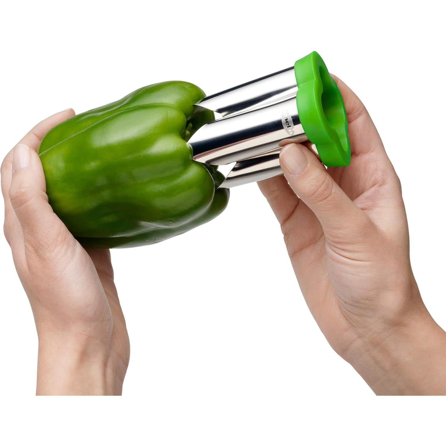 Corador de Pimientos Chef'n QuickCore Acero Inoxidable Verde