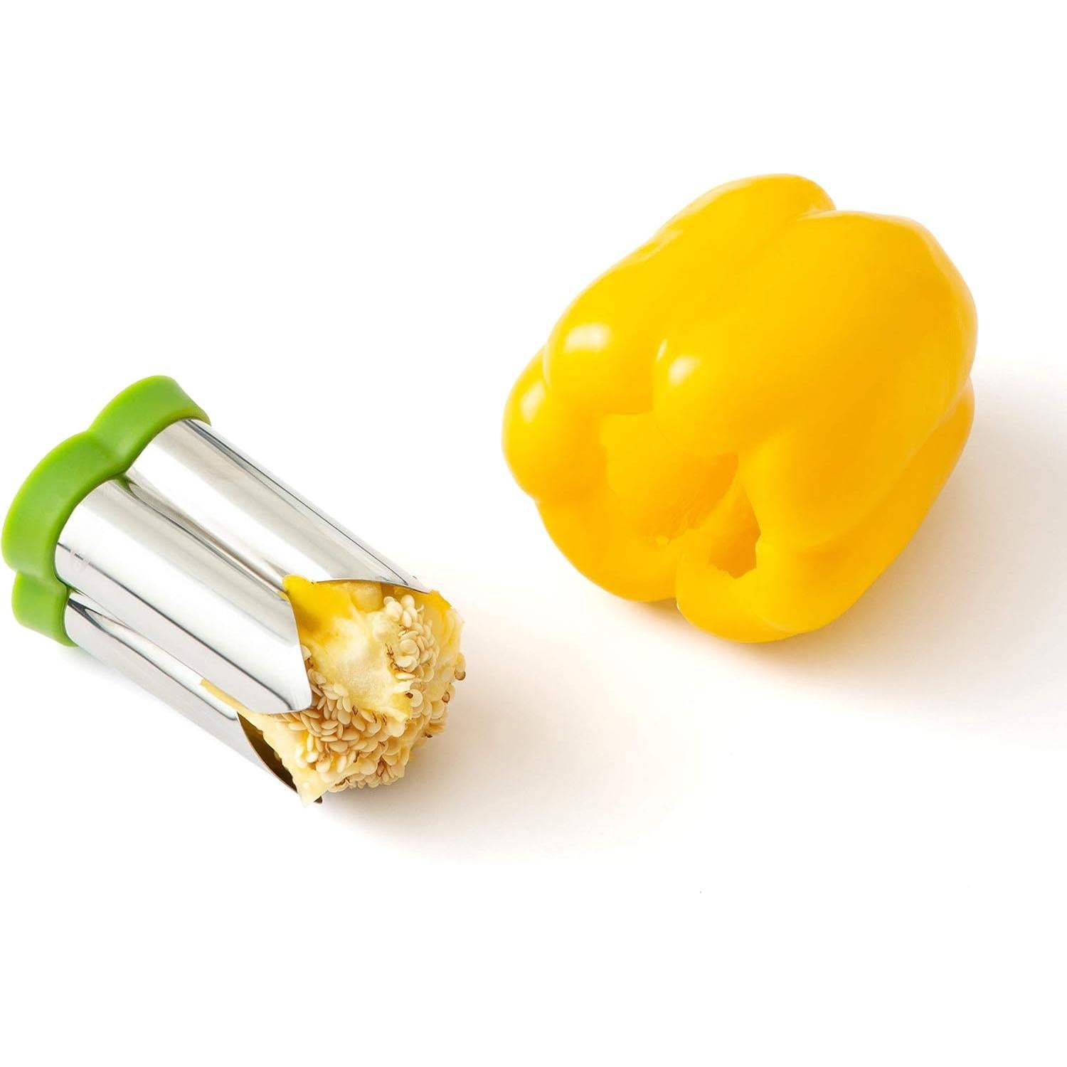 Corador de Pimientos Chef'n QuickCore Acero Inoxidable Verde