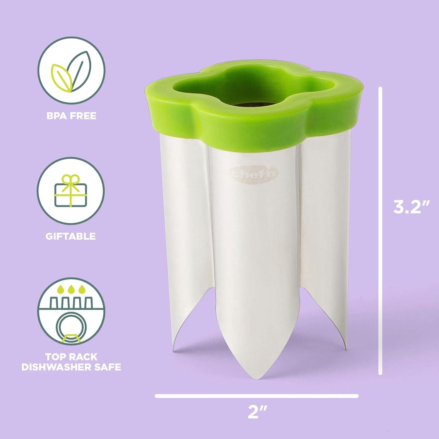 Corador de Pimientos Chef'n QuickCore Acero Inoxidable Verde