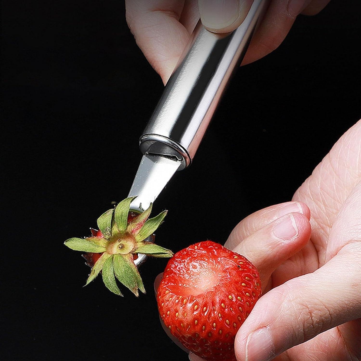 Herramienta de extracción de tallos de fresa Sozbkelns - Acero inoxidable